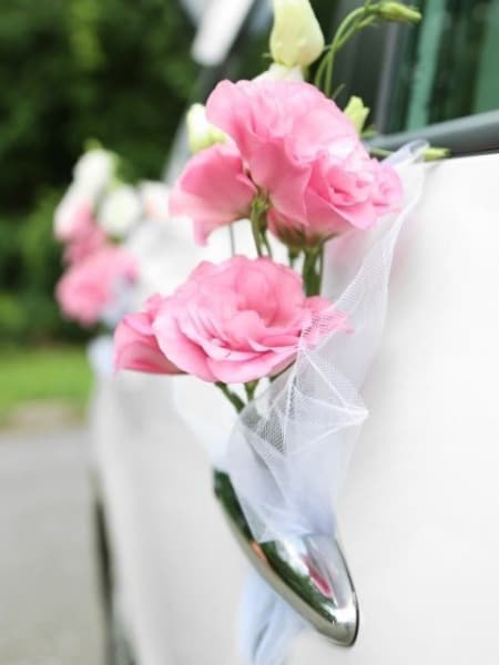 Décoration voiture mariage