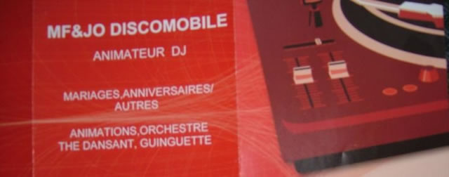 DJ animateur mf&jo discomobile
