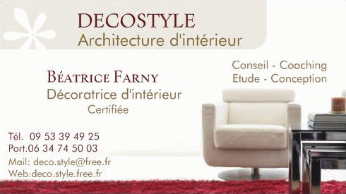 DECOSTYLE, Architecture d'intérieure 