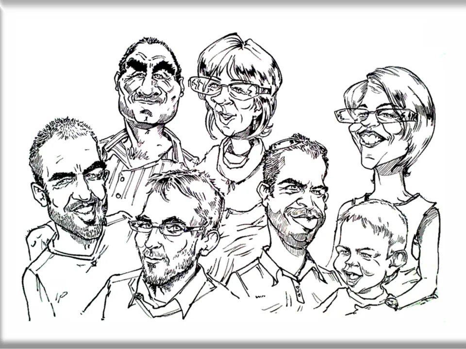 Le Père Lachaize caricatures portraits silhouettes