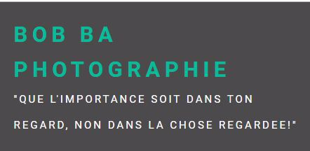 BA BOB PHOTOGRAPHIE