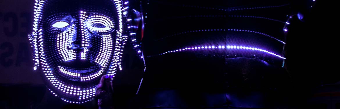Robot led lumineux